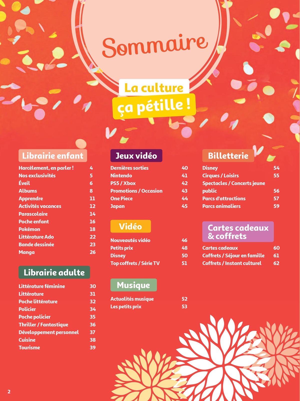 Catalogue Culture : Suivez le guide du printemps !, page 00002