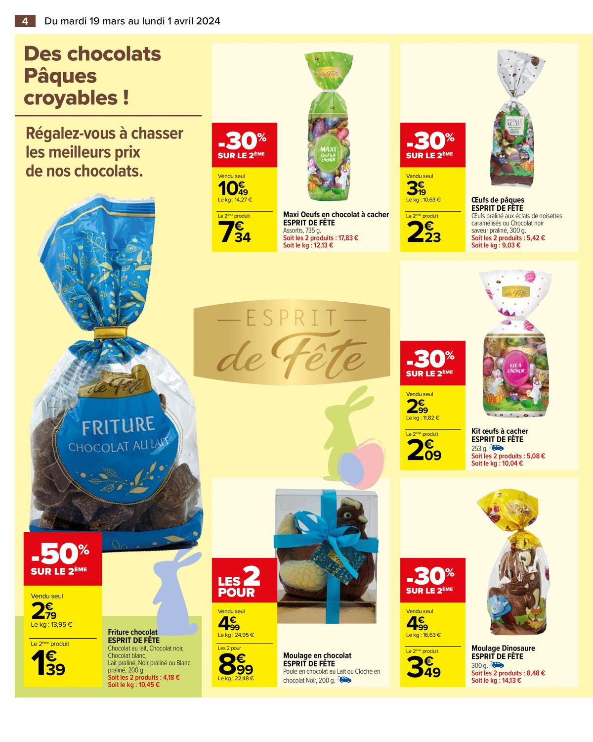 Catalogue Des chocolats à prix pâques croyables !, page 00006