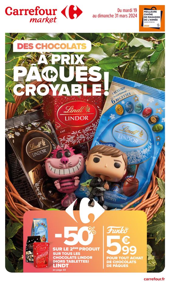 Catalogue Carrefour Market à Bondues | Pâques-croyables ! | 19/03/2024 - 31/03/2024