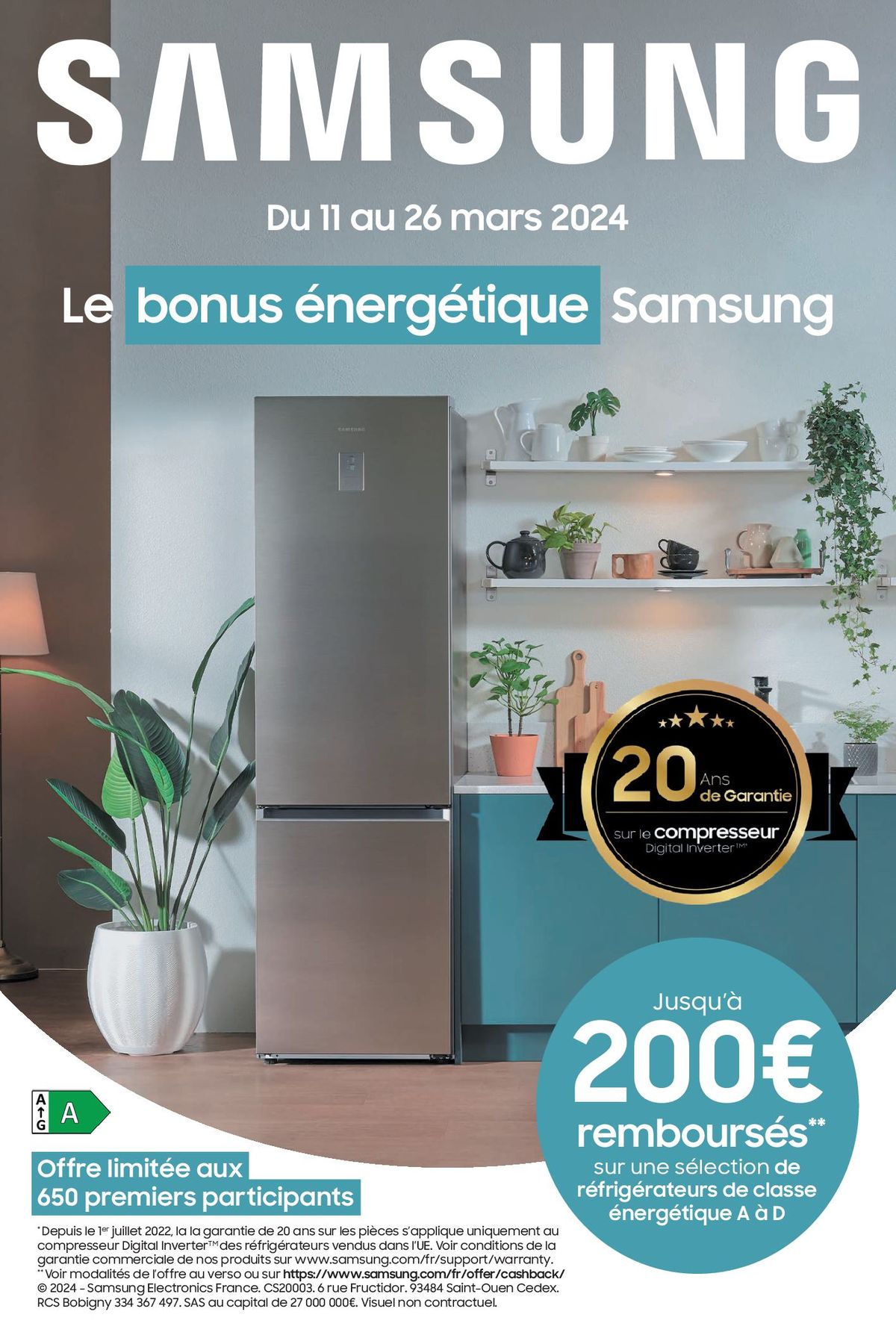 Catalogue  OFFRE SAMSUNG : JUSQU'À 200€ REMBOURSÉS !, page 00001