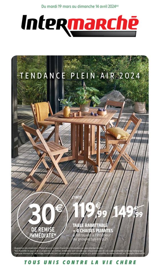 Catalogue Intermarché Hyper à Tain-l'Hermitage | TENDANCE PLEIN AIR 2024 | 19/03/2024 - 14/04/2024