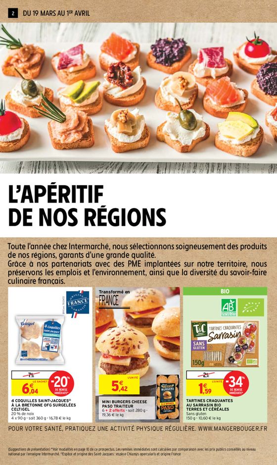 Catalogue Intermarché Hyper à Lorient | L'APÉRITIF DE NOS REGIONS | 19/03/2024 - 01/04/2024