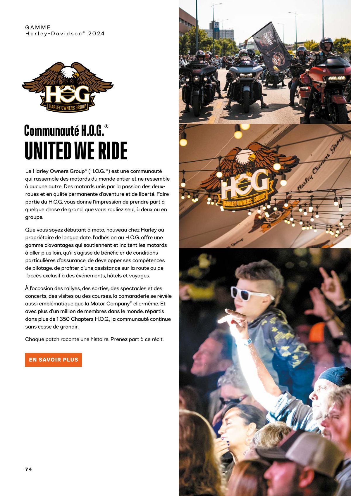Catalogue GAMME Harley-Davidson® 2024, page 00074