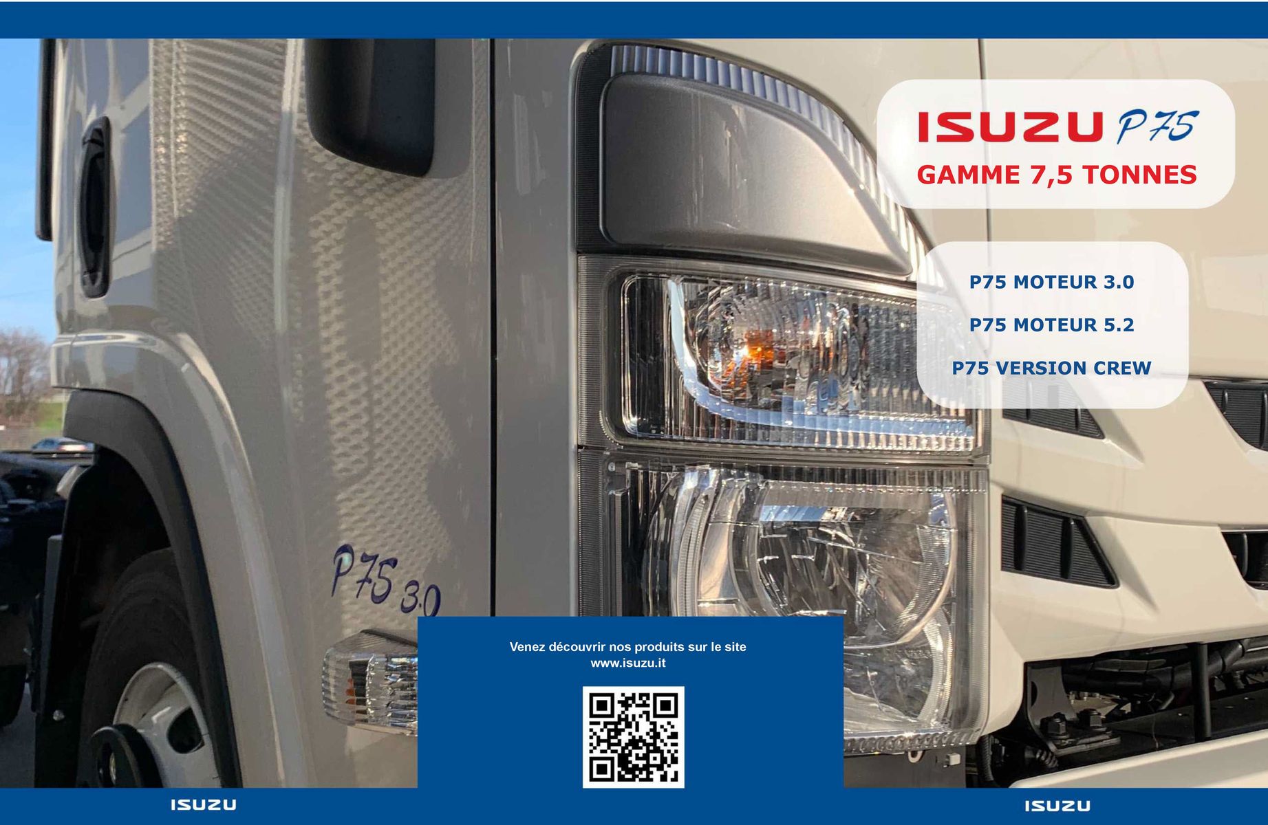 Catalogue ISUZU P75 GAMME 7,5 TONNES, page 00001