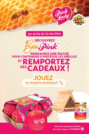 Catalogue Pink Lady à Clichy | Découvrez BeePink dans votre magasin E.Leclerc !  | 15/03/2024 - 21/04/2024