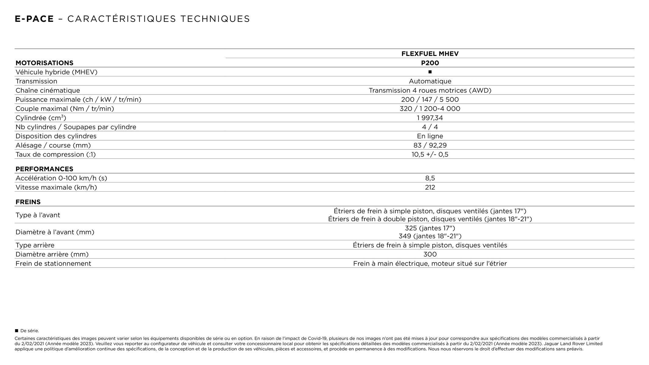 Catalogue CARACTÉRISTIQUES TECHNIQUES, page 00005