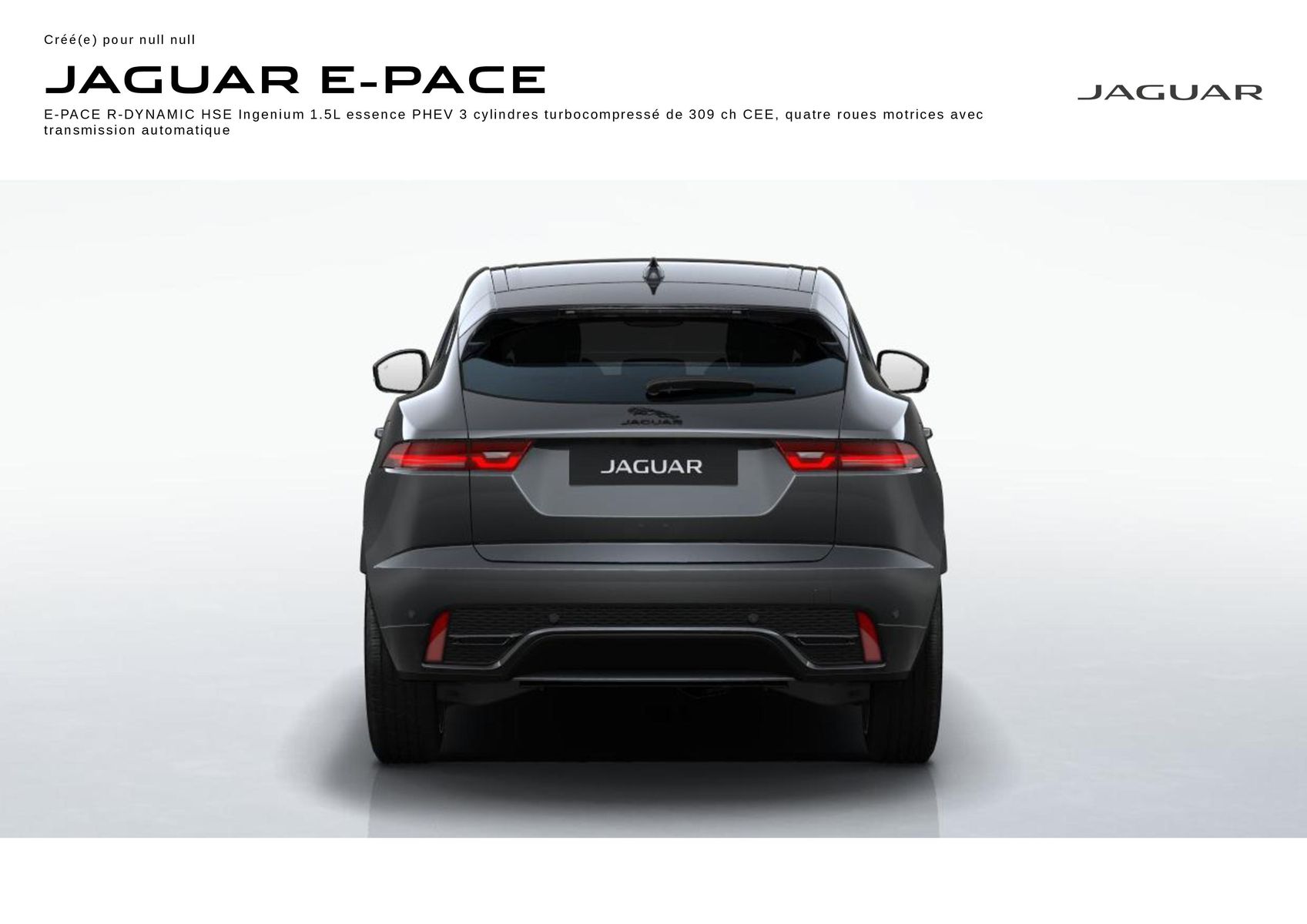 Catalogue JAGUAR E-PACE, page 00001