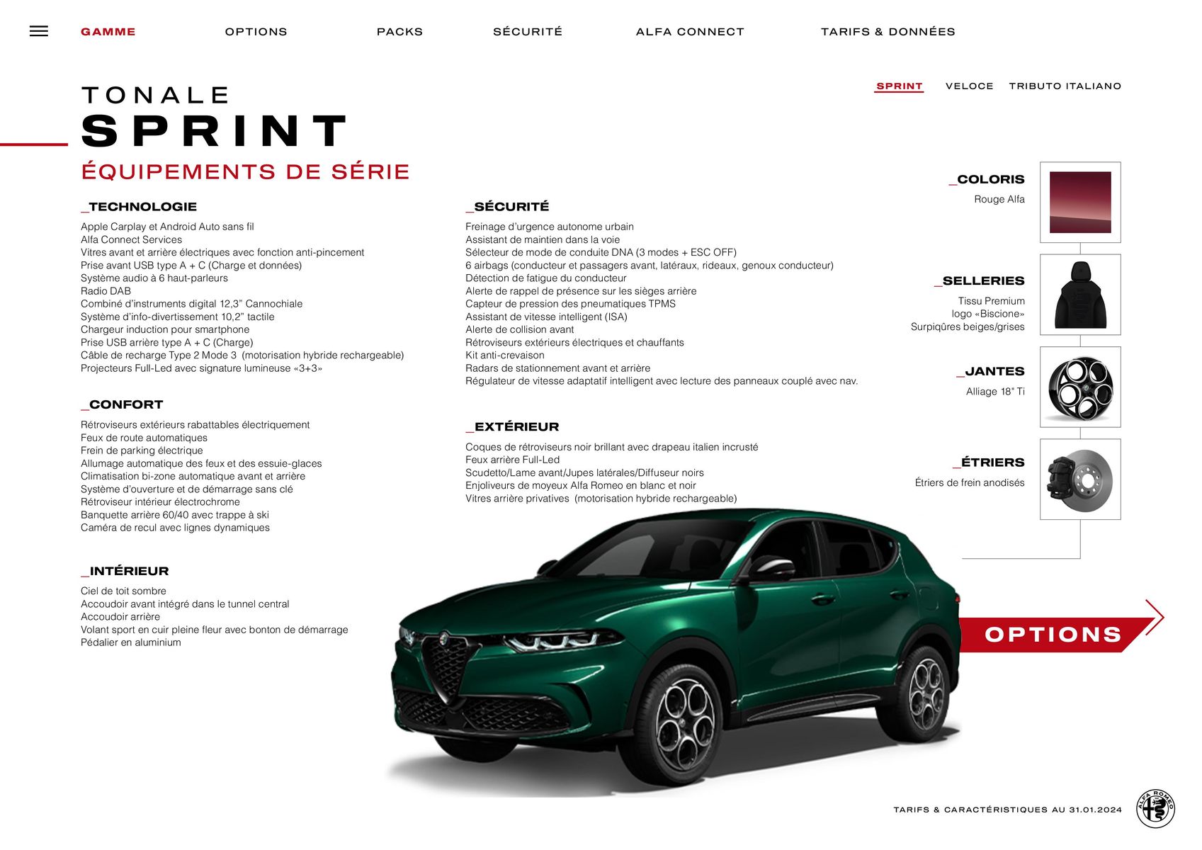 Catalogue  Alfa Romeo TONALE, page 00006