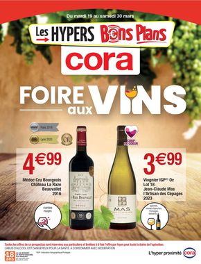 Catalogue Cora à Publier | Foire aux vins | 19/03/2024 - 30/03/2024