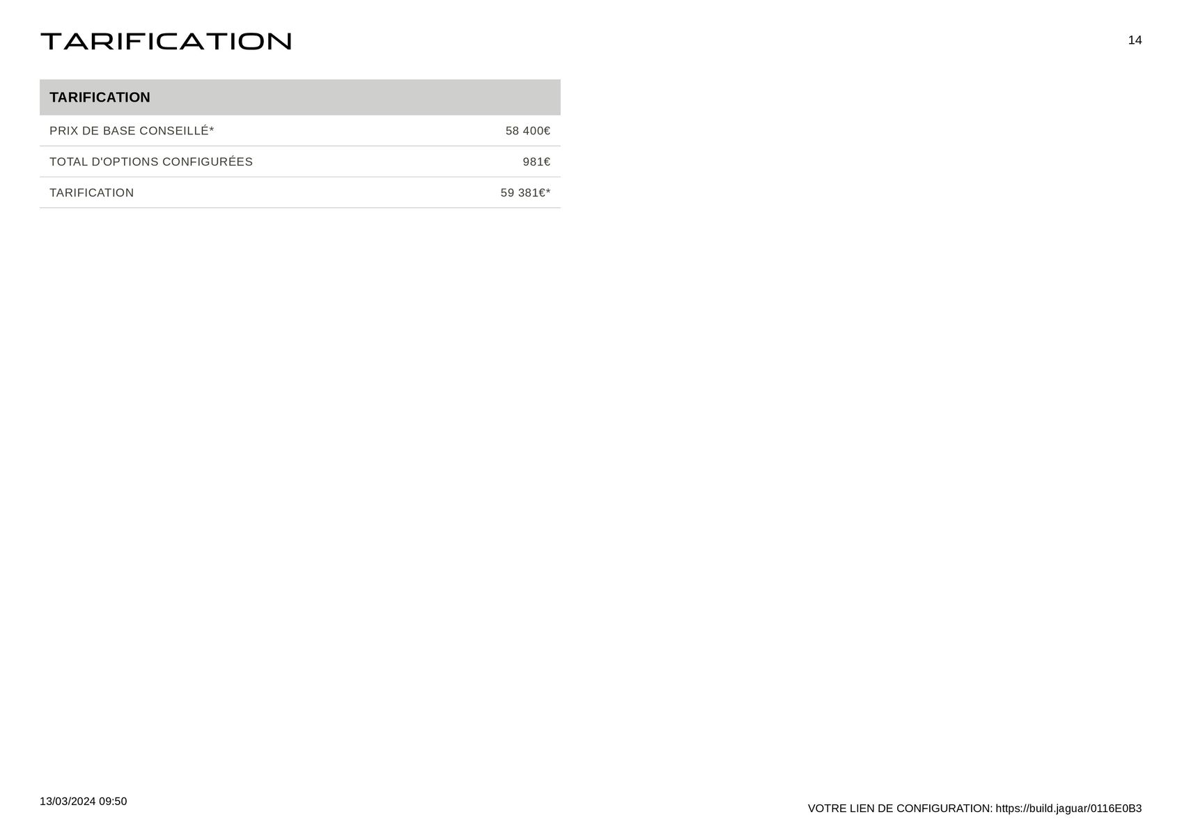 Catalogue JAGUAR E-PACE Santorini black, page 00014