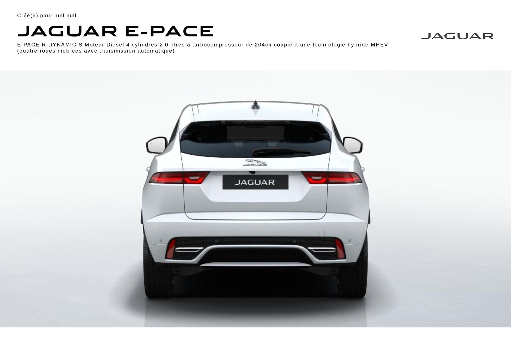 Catalogue JAGUAR E-PACE Fuji white, page 00001