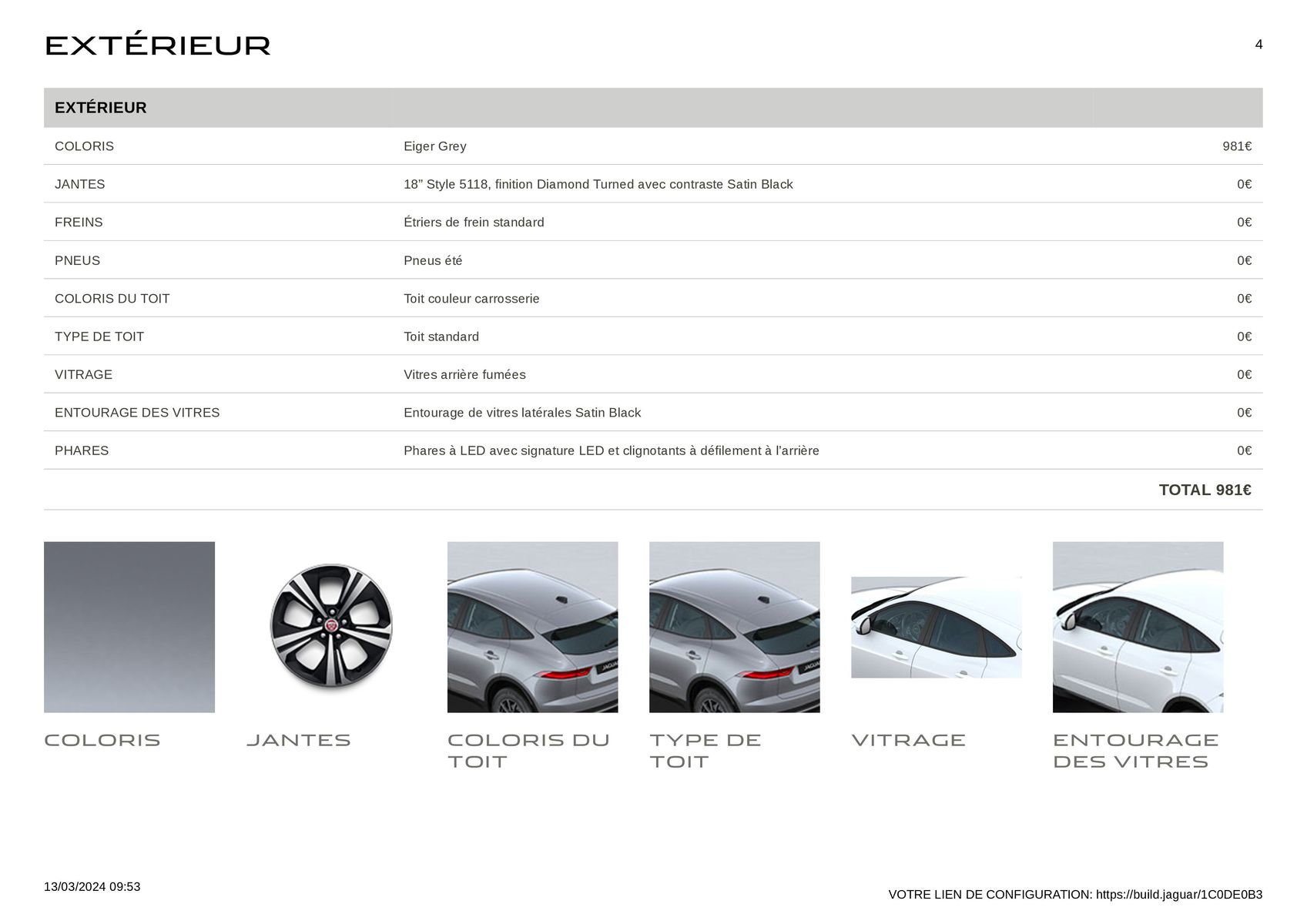 Catalogue JAGUAR E-PACE Eiger grey, page 00004