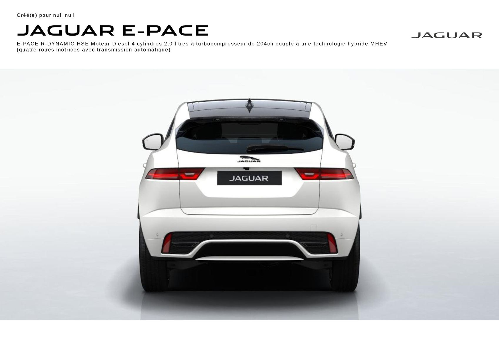 Catalogue E‑PACE R‑DYNAMIC HSE E Ostuni Pearl White, page 00001