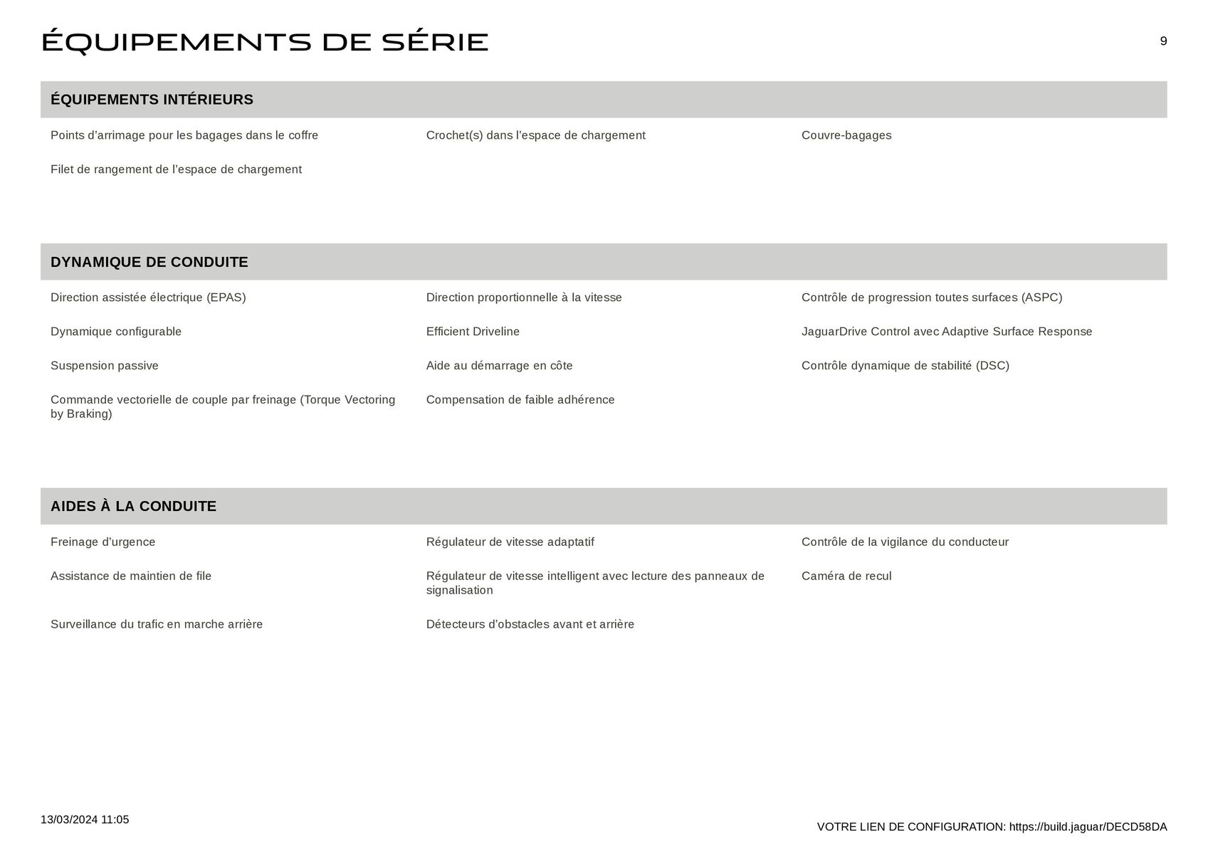 Catalogue E-PACE R-DYNAMIC SP200 Hybride Flexfuel MHEV Portofino Blue, page 00009