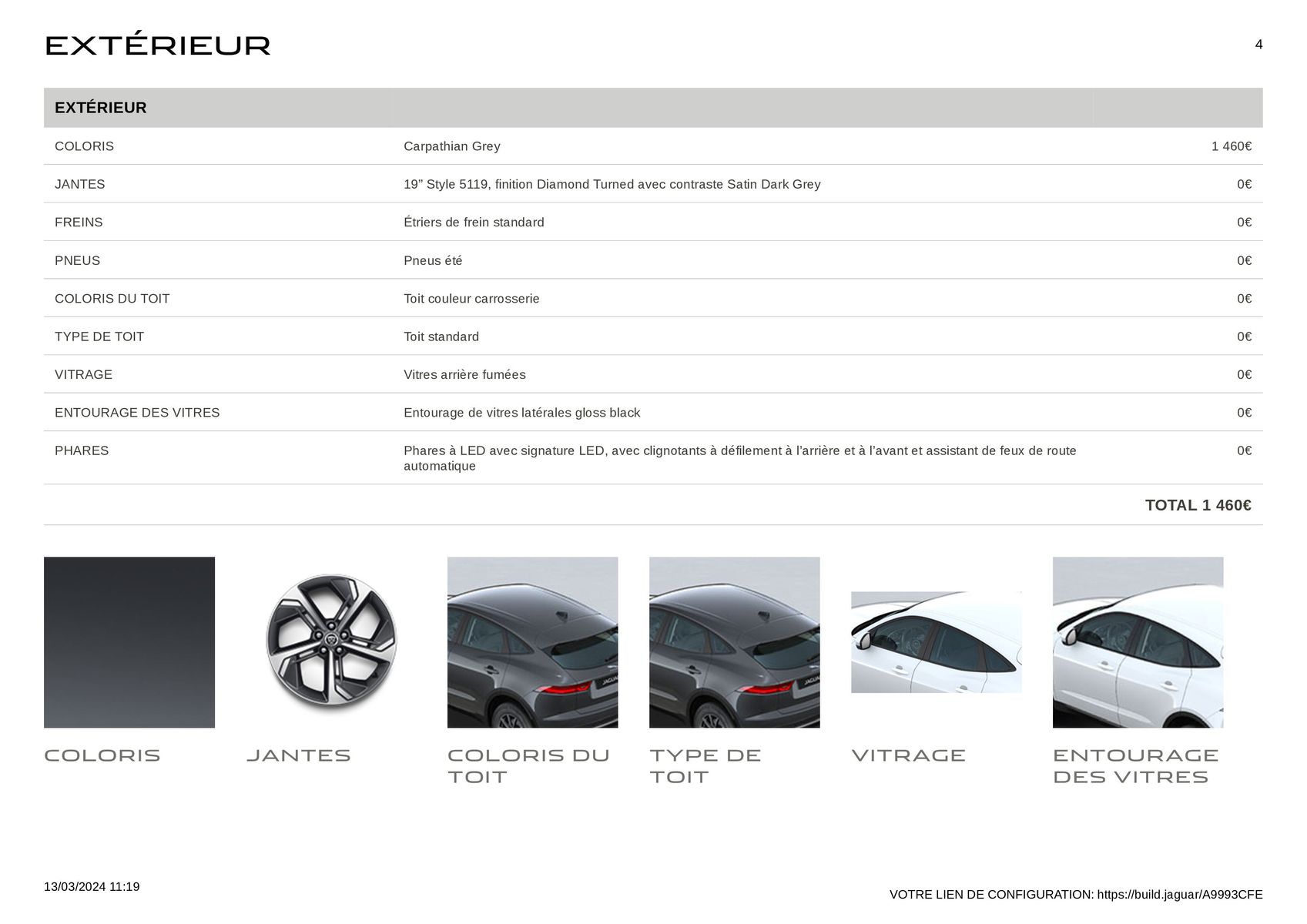 Catalogue E-PACE P200 Hybride Flexfuel MHEV Carpathian Grey, page 00004