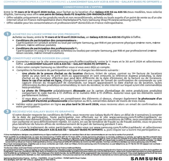 Catalogue LDLC | Vos Galaxy Buds FE offerts avec Samsung | 13/03/2024 - 16/04/2024