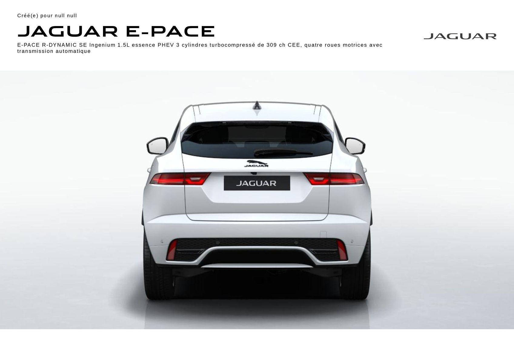 Catalogue E‑PACE R‑DYNAMIC SE Fuji white, page 00001