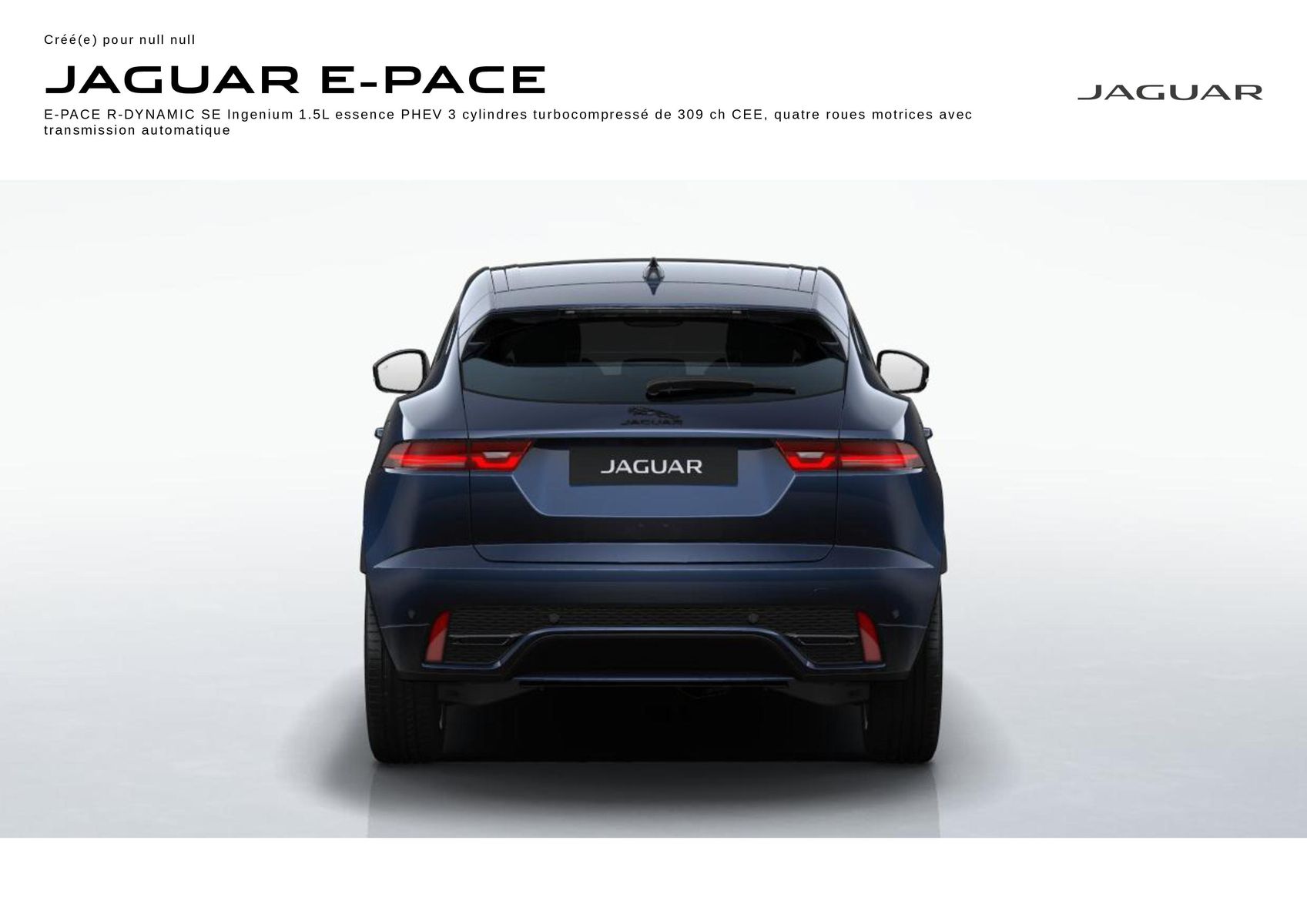 Catalogue E‑PACE R‑DYNAMIC SE Portofino Blue, page 00001