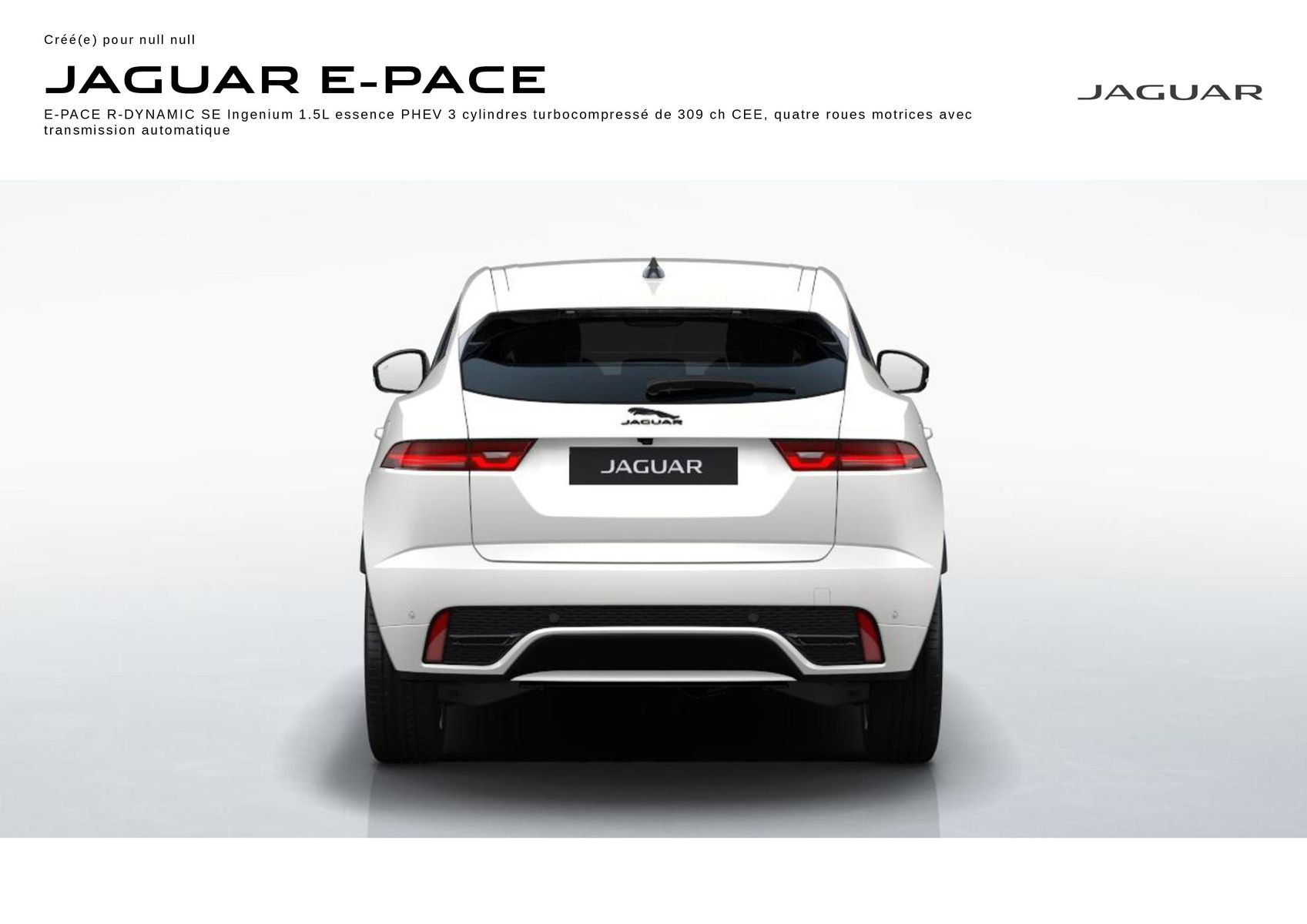 Catalogue E‑PACE R‑DYNAMIC SE Ostuni Pearl White, page 00001