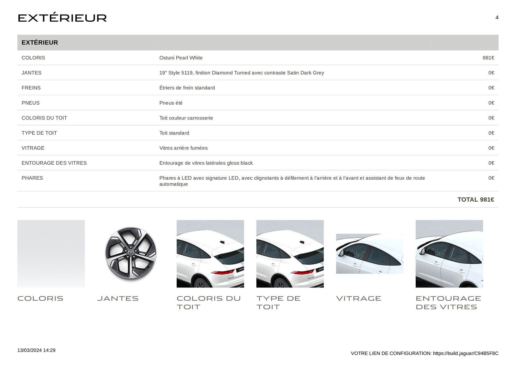 Catalogue E‑PACE R‑DYNAMIC SE Ostuni Pearl White, page 00004