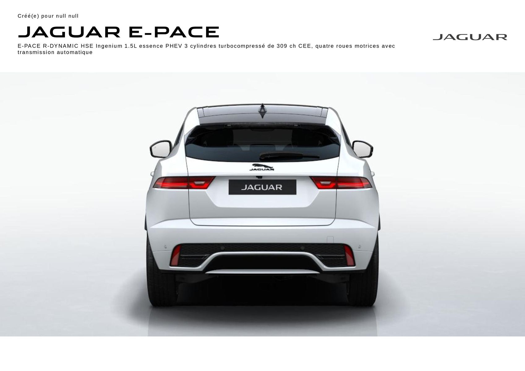 Catalogue E‑PACE R‑DYNAMIC HSE Fuji white, page 00001