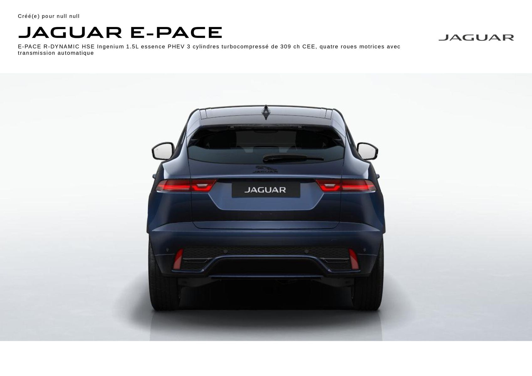 Catalogue E‑PACE R‑DYNAMIC HSE Portofino Blue, page 00001