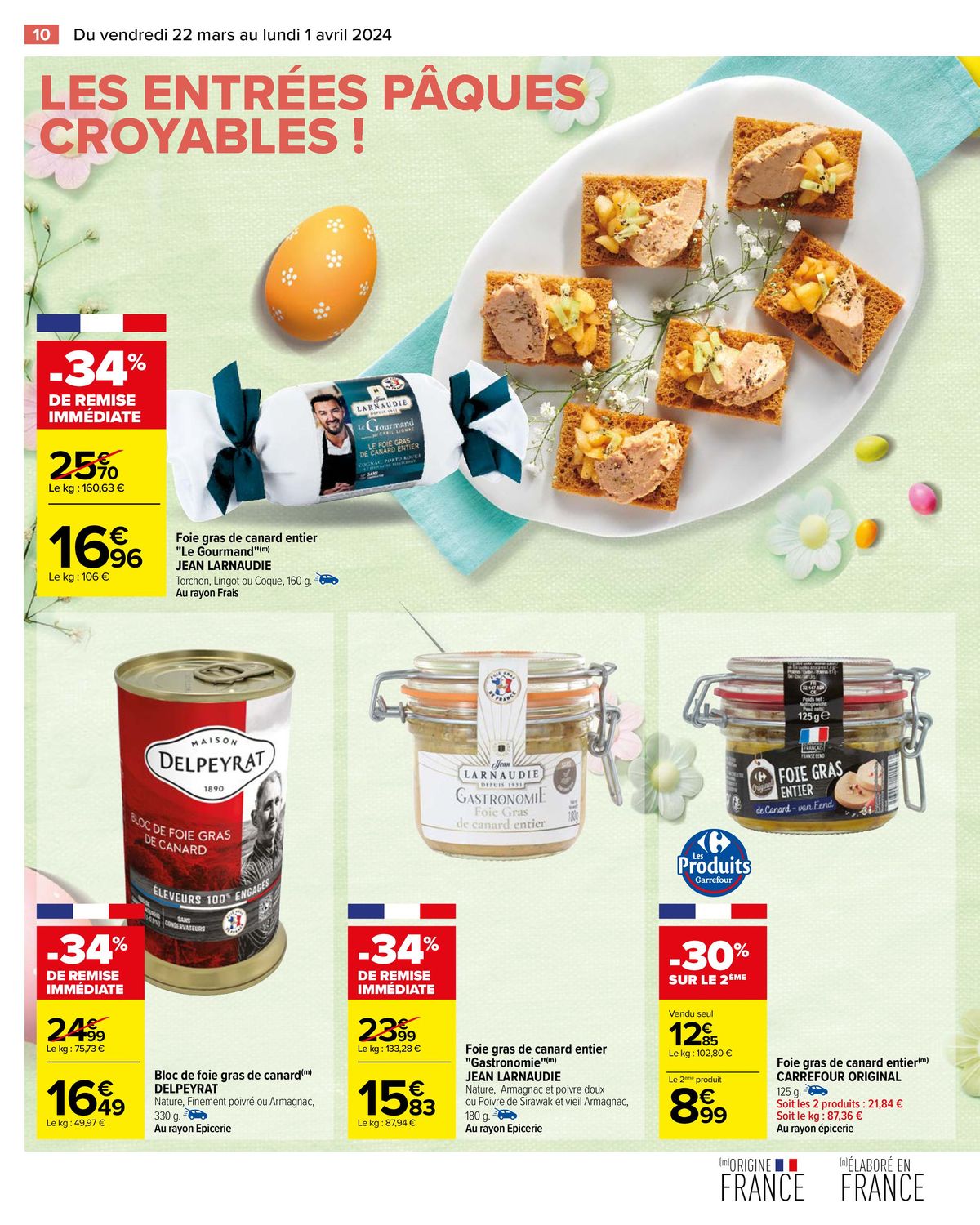 Catalogue Un Repas de Fête à Prix Pâques Croyable !, page 00012