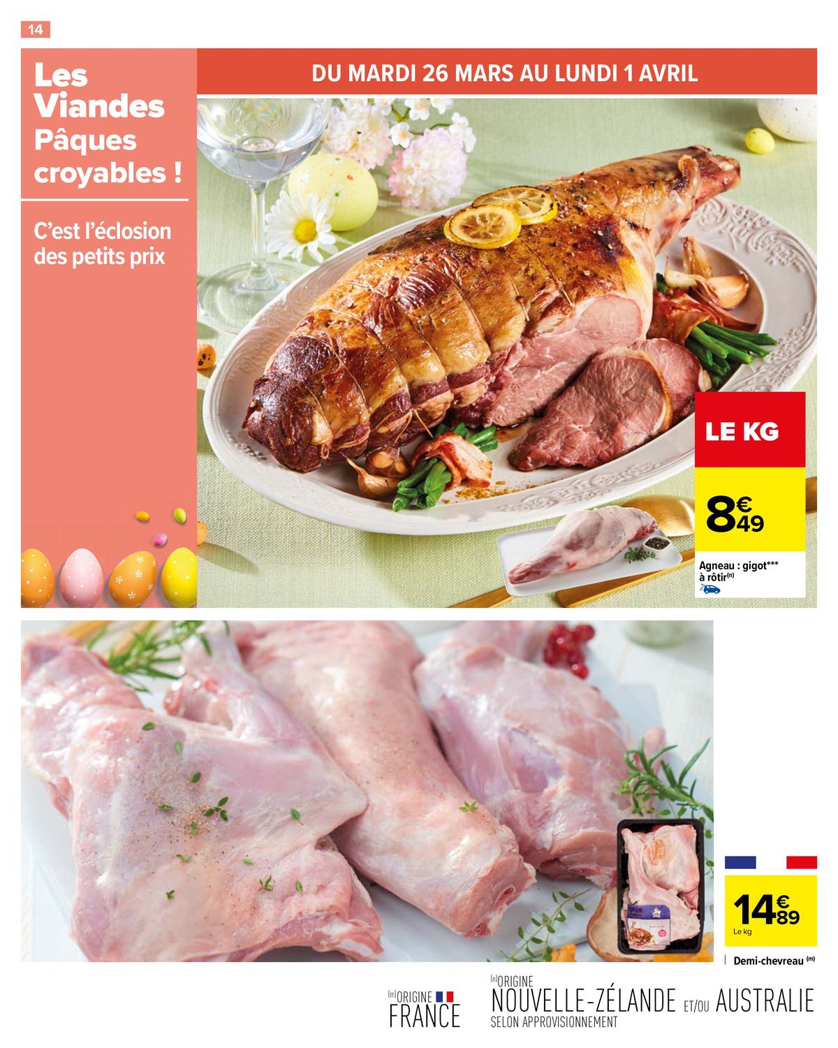 Catalogue Un Repas de Fête à Prix Pâques Croyable !, page 00016
