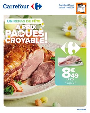 Catalogue Carrefour Drive à Reims | Un Repas de Fête à Prix Pâques Croyable ! | 22/03/2024 - 01/04/2024