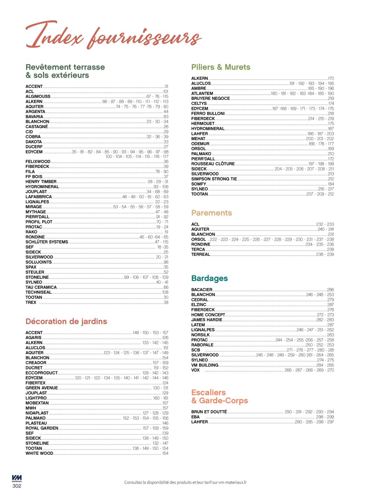 Catalogue Extériéurs, page 00302