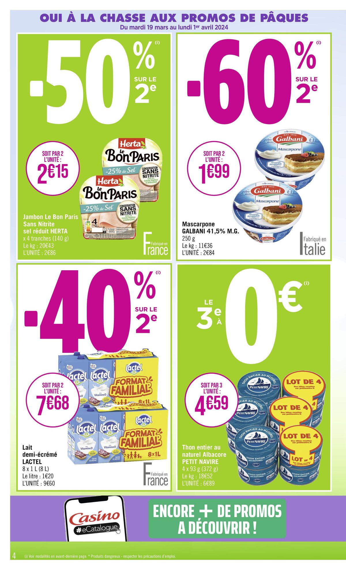 Catalogue OUI À LA CHASSE AUX PROMOS DE PÂQUES !, page 00004