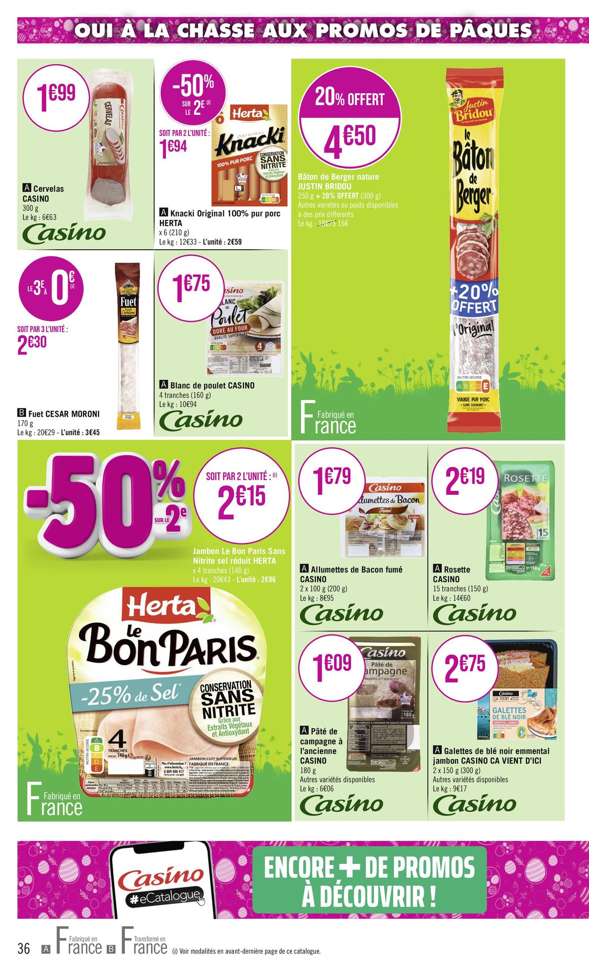 Catalogue OUI À LA CHASSE AUX PROMOS DE PÂQUES !, page 00036