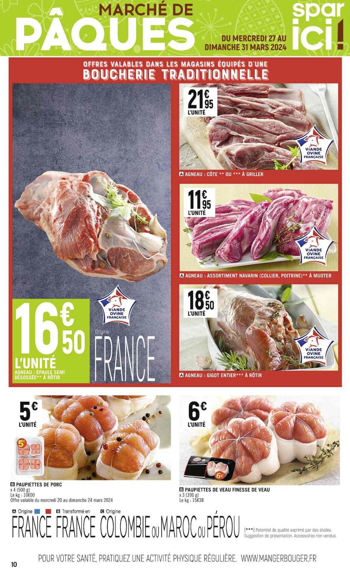 Catalogue SPAR ICI, LE BON GOÛTS DES PROMOS !, page 00012