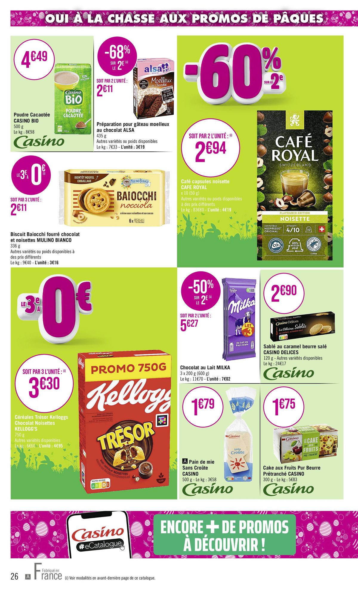 Catalogue OUI À LA CHASSE AUX PROMOS DE PÂQUES !, page 00026