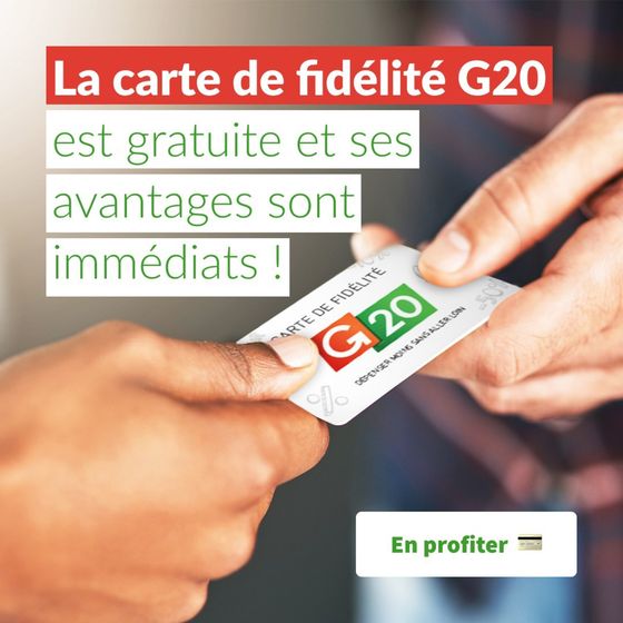 Catalogue G20 à Champtoceaux | Optez pour les courses en ligne avec G20 Minute | 15/03/2024 - 29/03/2024