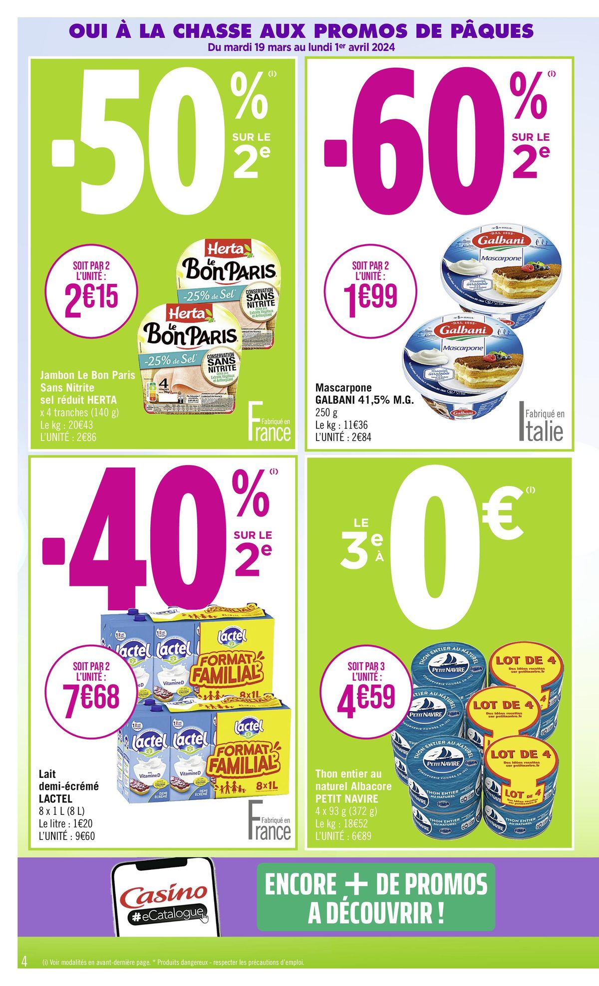 Catalogue OUI À LA CHASSE AUX PROMOS DE PÂQUES !, page 00004