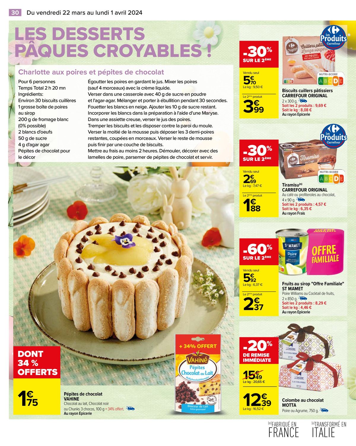 Catalogue Un Repas de Fête à Prix Pâques Croyable !, page 00032