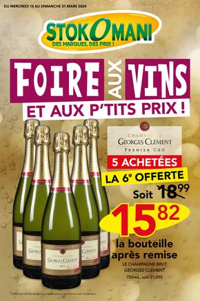 Promos de Bazar et Déstockage à Montauban | Foire aux vins et aux p'tits prix ! sur Stokomani | 15/03/2024 - 31/03/2024