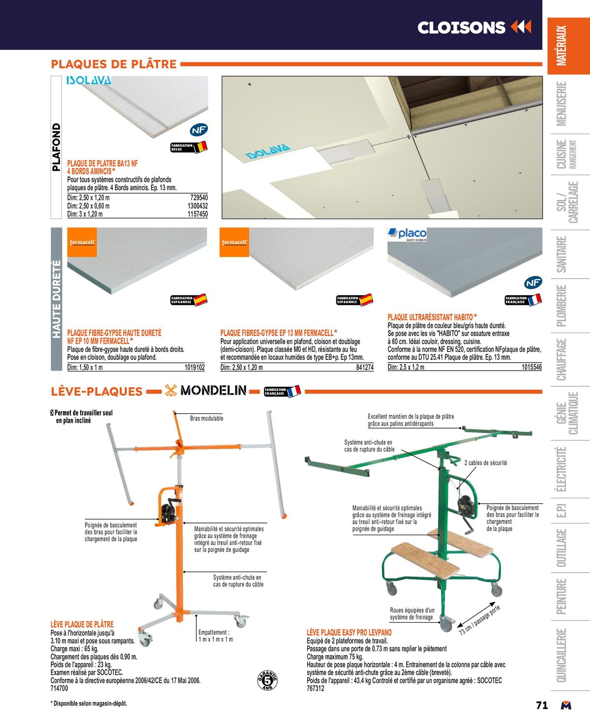 Catalogue Guide produits 2024, page 00071