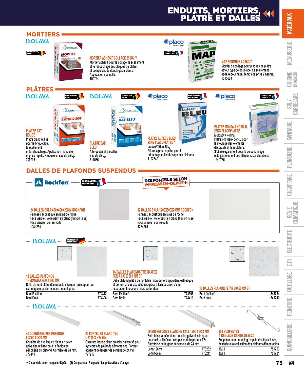 Catalogue Guide produits 2024, page 00073