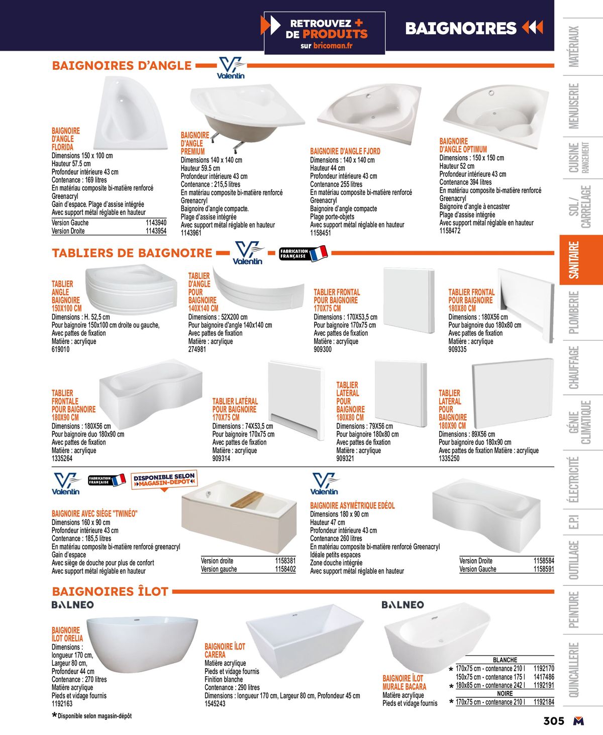 Catalogue Guide produits 2024, page 00305