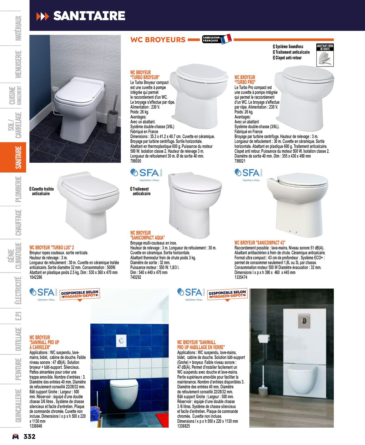 Catalogue Guide produits 2024, page 00332