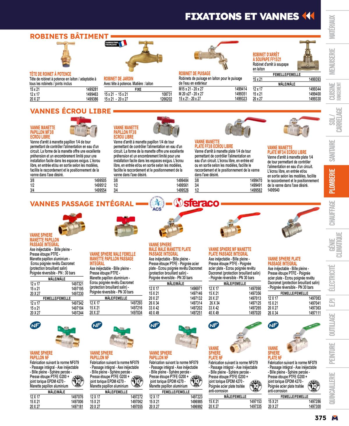 Catalogue Guide produits 2024, page 00375