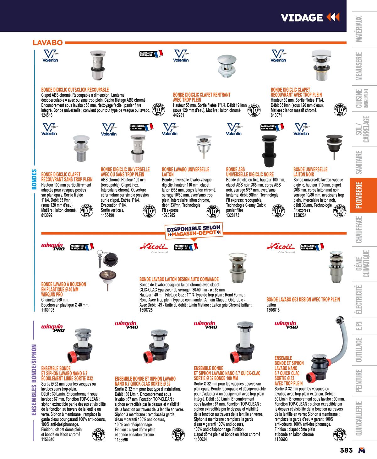 Catalogue Guide produits 2024, page 00383