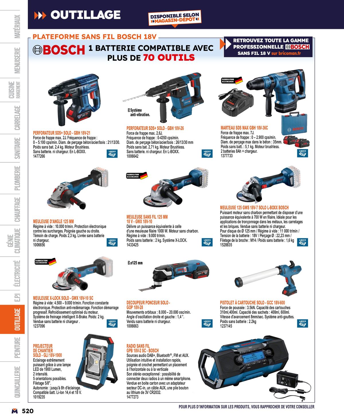 Catalogue Guide produits 2024, page 00520