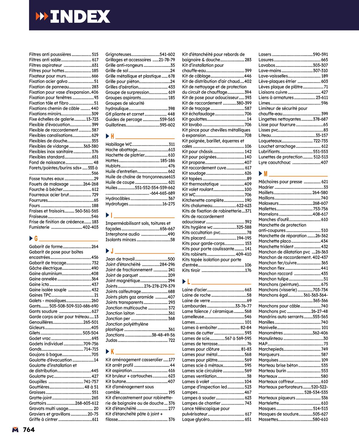 Catalogue Guide produits 2024, page 00764