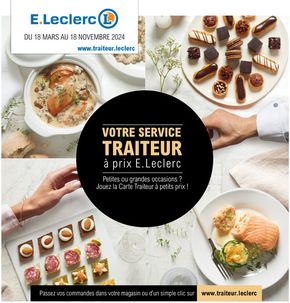Catalogue E.Leclerc à Paris | Carte Traiteur Scadif | 04/07/2024 - 18/11/2024