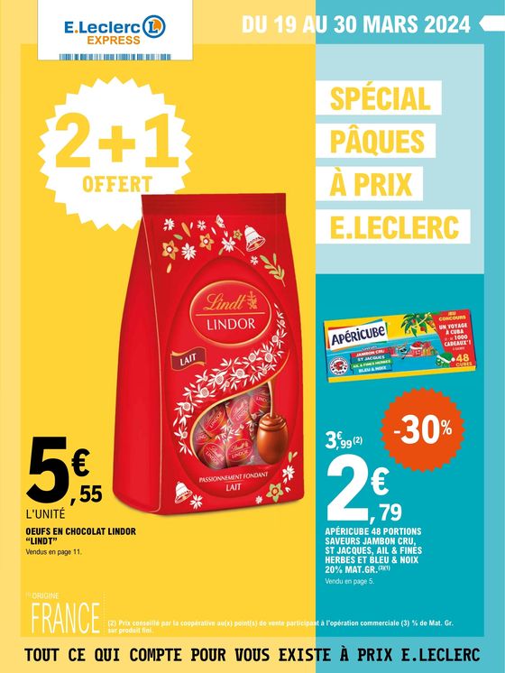 Catalogue E.Leclerc Express à Marmande | Spécial Pâques | 21/03/2024 - 30/03/2024