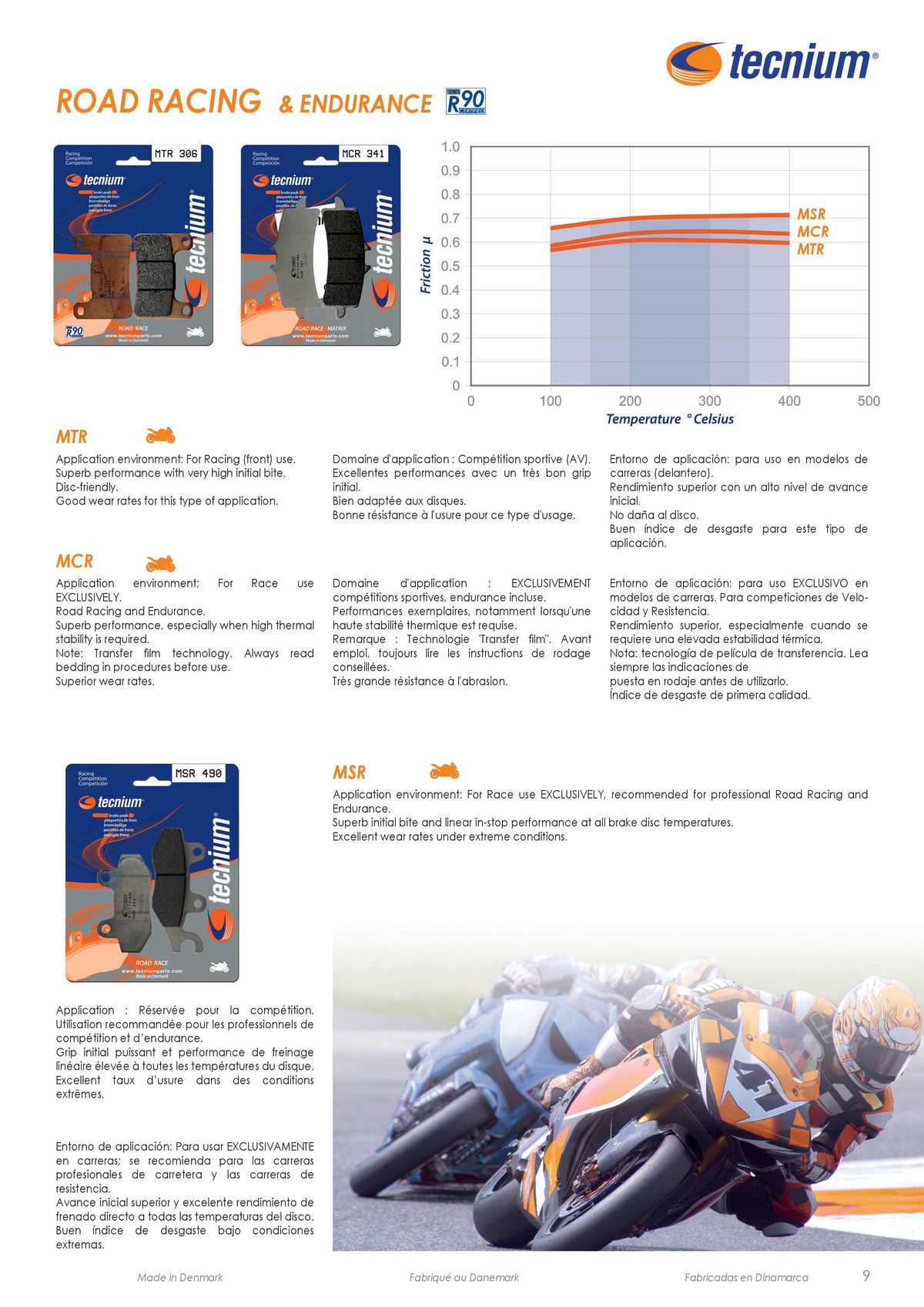 Catalogue TECNIUM Plaquettes de frein 2024, page 00011