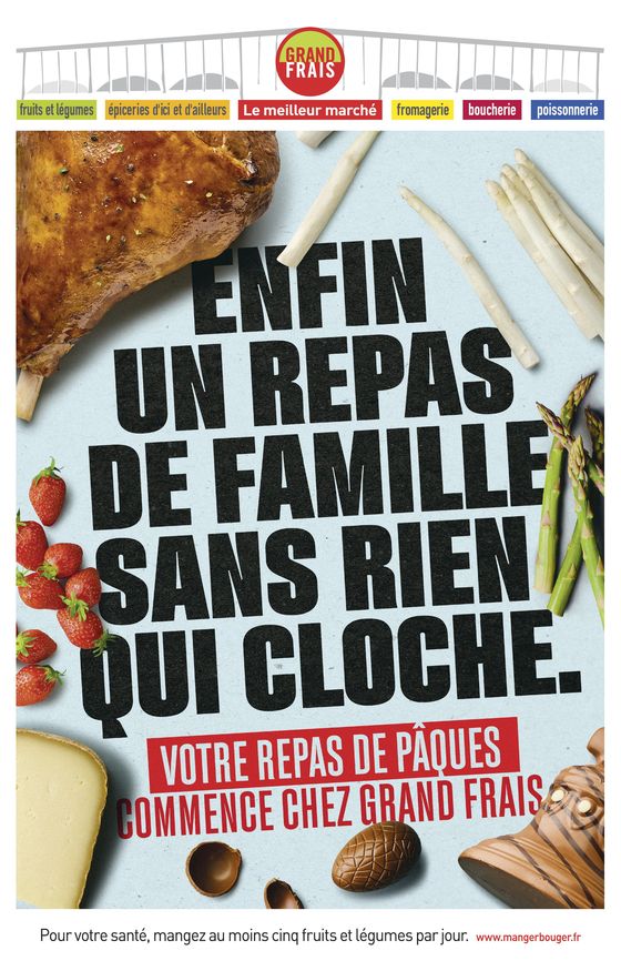 Catalogue Grand Frais à Nice | Enfin Un Repas De Famille Sans Rien Qui Cloche. | 19/03/2024 - 30/03/2024
